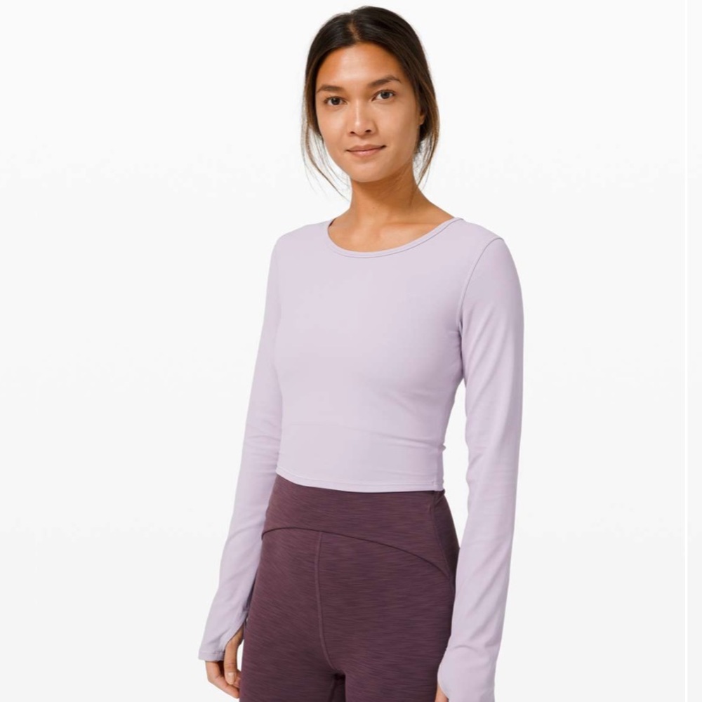Lululemon Ever Elated Cropped Longsleeve
